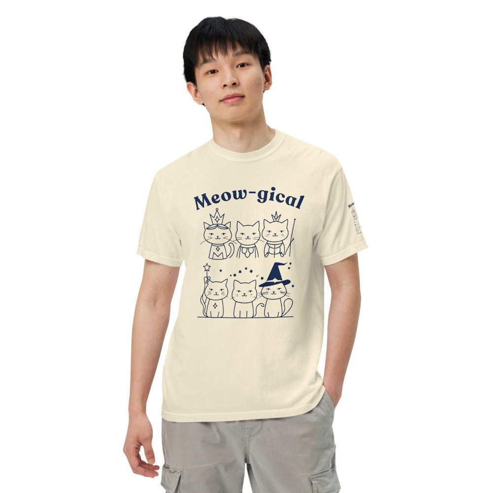 MEOW-GICAL GRAPHIC CAT TEE | Unisex Garment-Dyed Heavyweight | Emoi Gal Avenue