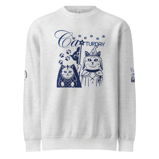 Caturday Royalty Crewneck | Unisex Premium Sweatshirt | Emoi Gal Avenue