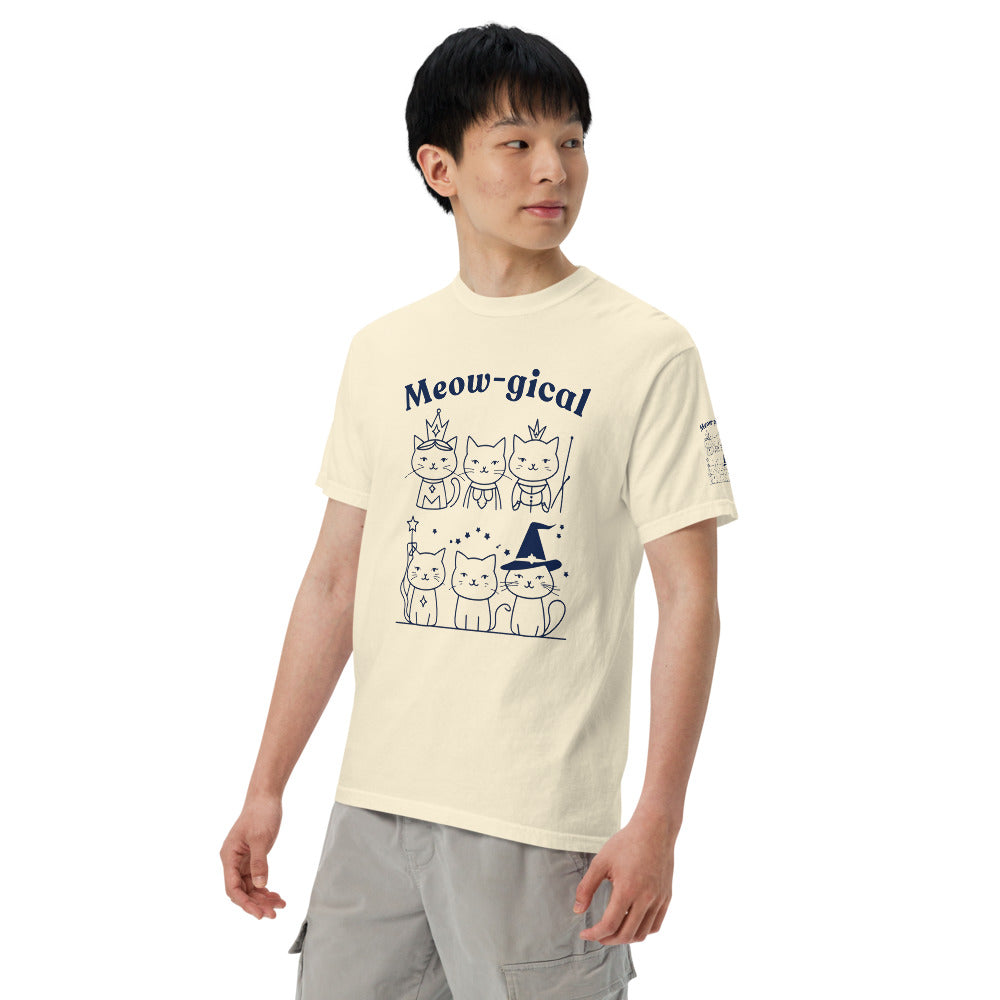MEOW-GICAL GRAPHIC CAT TEE | Unisex Garment-Dyed Heavyweight | Emoi Gal Avenue